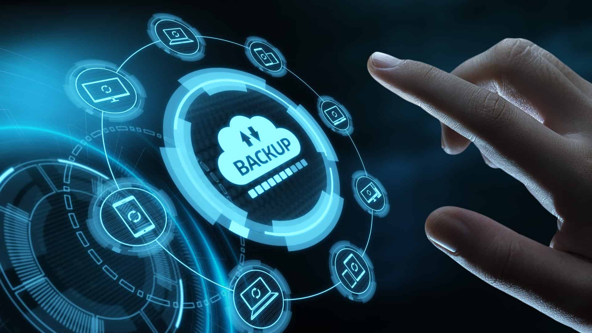 backup storage data internet technology business concept