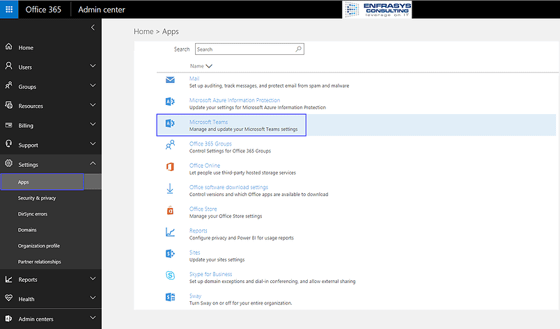 HowtoenableMicrosoftTeamsforyourOfficetenant